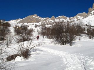 Salendo verso Pian Rosso