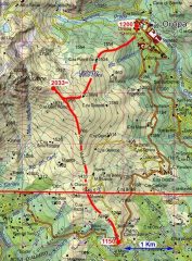 Mappa del percorso