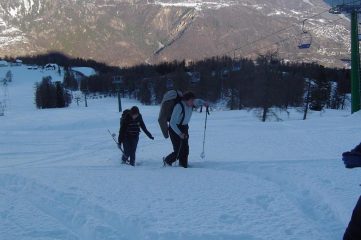 Parte iniziale, sulle piste