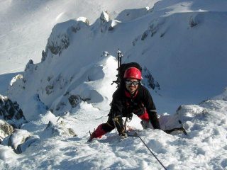 Michele in uscita sull'ultimo passaggio di misto