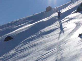 Scendendo dalla parte Nord Est