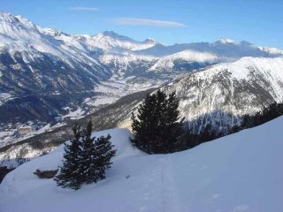 Dal punto raggiunto, sguardo verso la Gran Casse