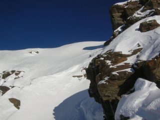 Il primo canalino dal suo termine.