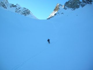 Discesa dal colle.
