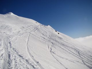 Il pendio finale....