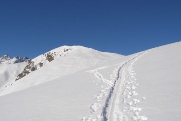 La traccia di salita...