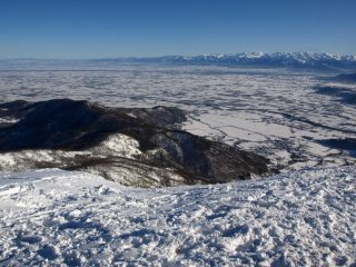 la pianura cuneese innevata