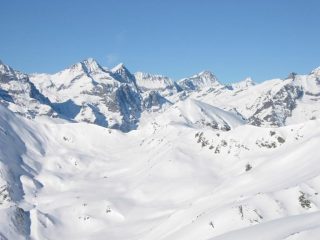 Le cime delle Valli di Lanzo dalla vetta.