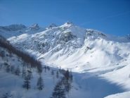 Panoramica verso il Colle del Carro e la Capra