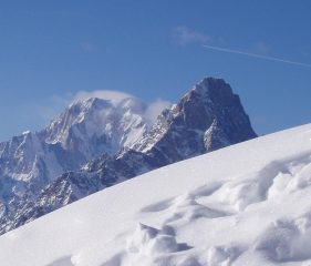 Veduta dal Tellier verso Monte Bianco
