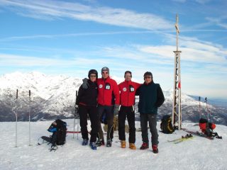 foto di gruppo a cima Mares