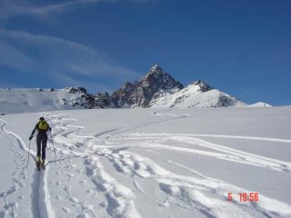sul percorso di salita