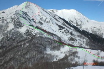 verde salita-rosso discesa