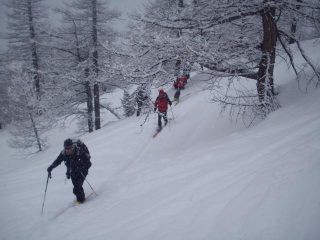in salita