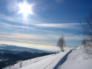 Poco prima di raggiungere la dorsale....