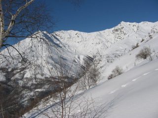 Salendo, panorama sulle Punte Quinzeina e Verzel
