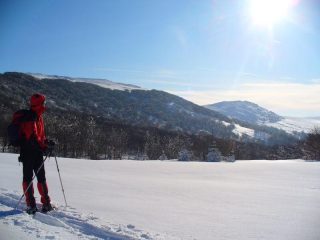 Francesca e la dorsale del Reixa sullo sfondo