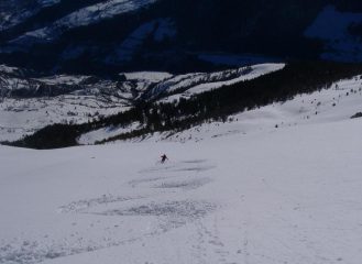 davide sul pendio alto
