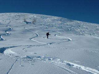 parte alta della discesa