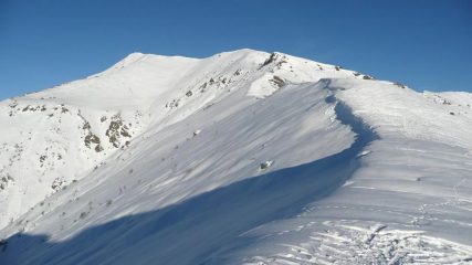 Angiolino (dx) e Vaccarezza (sx) dalla cresta di salita