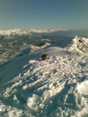 In vetta la Roc Neir il 