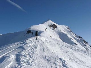 in vista della vetta