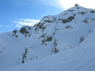 Il canale sceso sulla sx