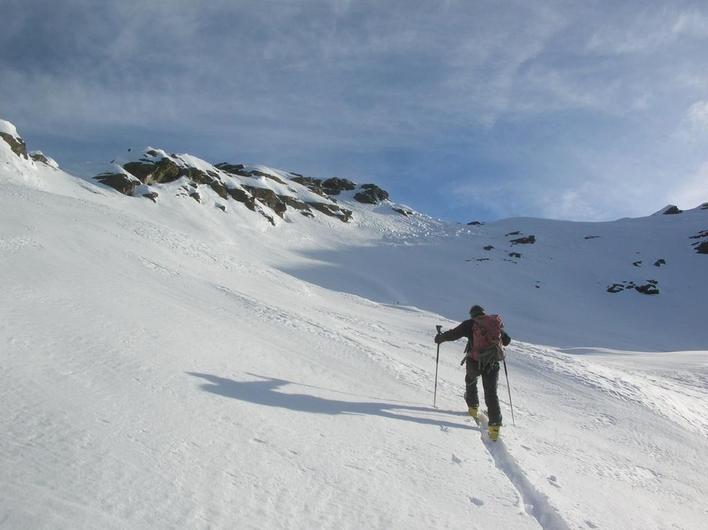 Ultimi pendii sottostanti la vetta del Mont Ruvi.