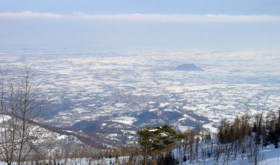 grandiosa vista sulla pianura