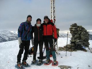Il trio in vetta