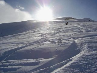 Sul costone in prossimità del Vantacul