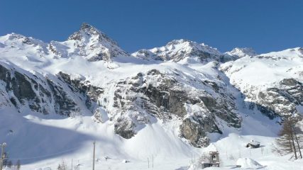 Cascate e canalone delle Capre a dx