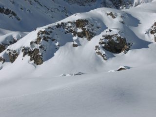 Le baite del Serrù quasi sepolte dalla neve
