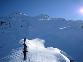 luci ed ombre nella parte alta della salita