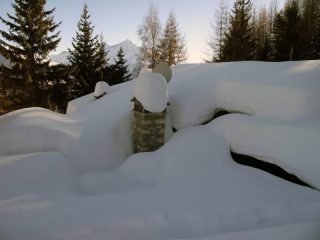 Discreto innevamento a Vetan