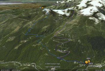 traccia gps su google earth
