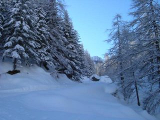 lungo la pista di fondo prima del piano della regina