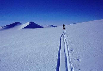 percorrendo il lunghissimo Air Force Gliacier