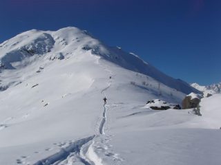La parte alta della salita