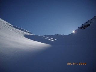 finalmente poco sotto il colle trovo un po di sole