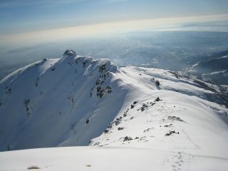 La cresta percorsa