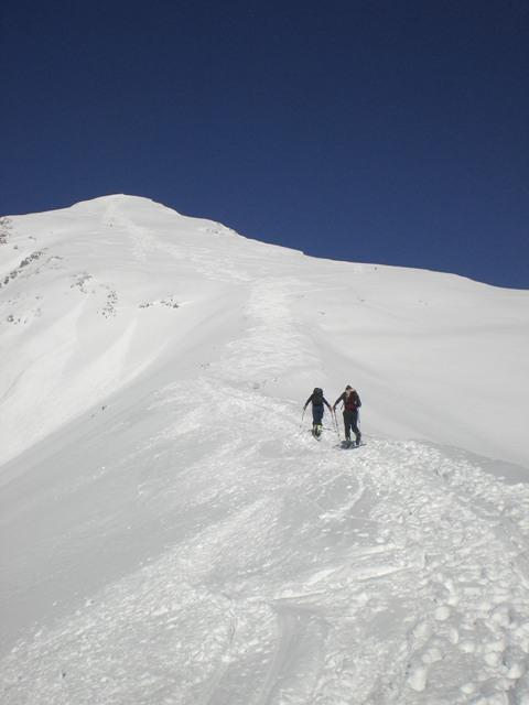 la cresta e pendio finale