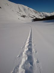 La piana sotto il Colle dell'Arpione
