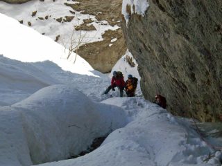 più che una cascata un canale di neve