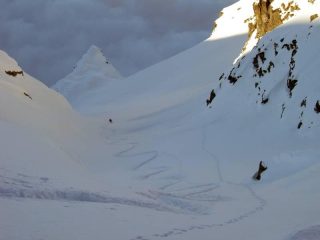 Prime curve nel vallone della Moja