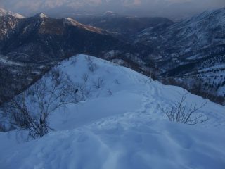 parte della dorsale di salita