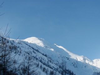 Doubia con a SX i pendii OS della Variante