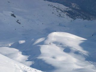 Lo splendido vallone di salita...