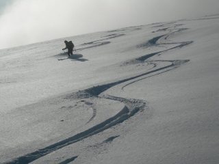 discesa in polvere
