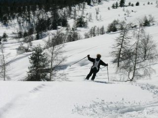 discesa da sciatrice